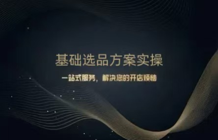 B459：20260616 基础选品方案实操